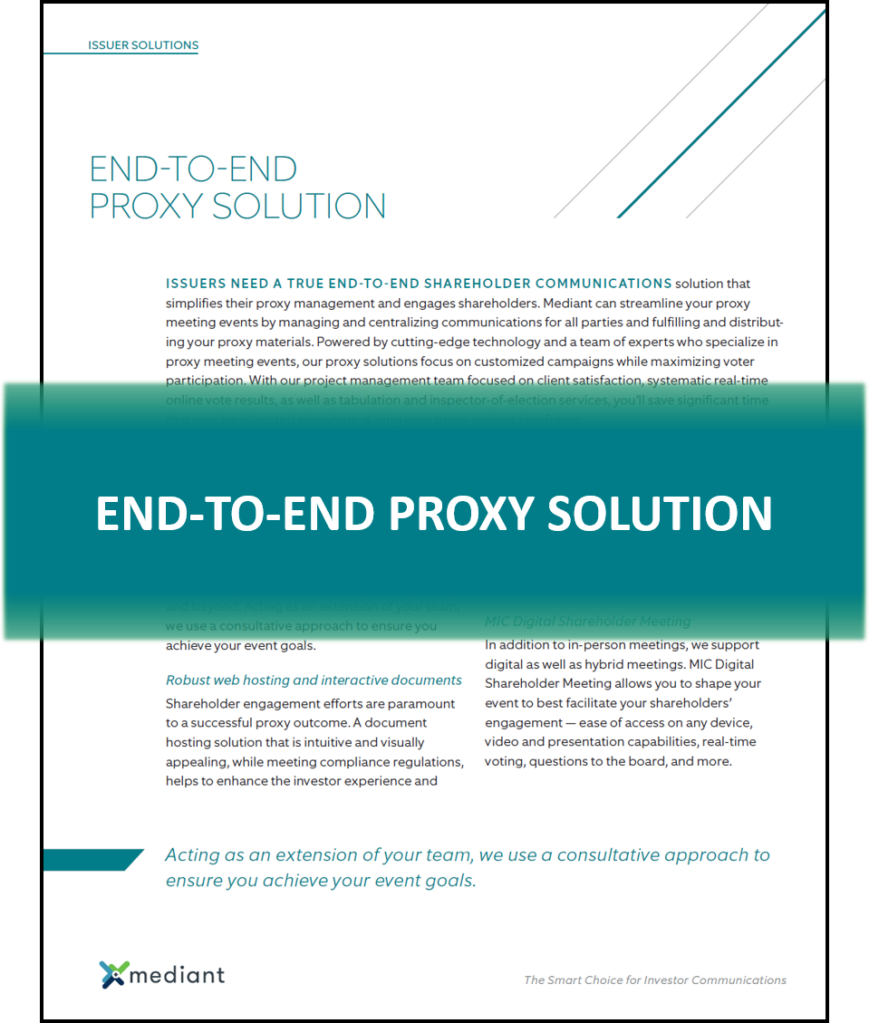 End to end proxy solution