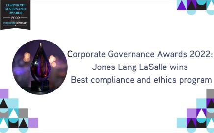 Jones Lang Lasalle picks up prize at Corporate Governance Awards 